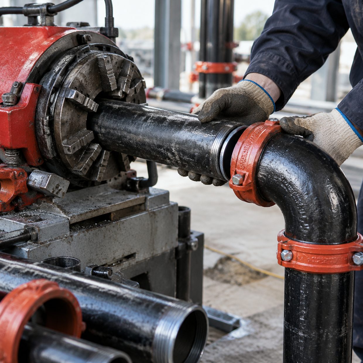 Fire protection pipework